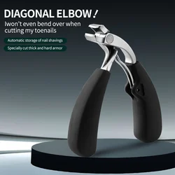 Professional Grade Concave Stainless Steel Nail Clippers for Thick Nails and Ingrown Toenails Sharp Curved Blade for Easy Trimmi