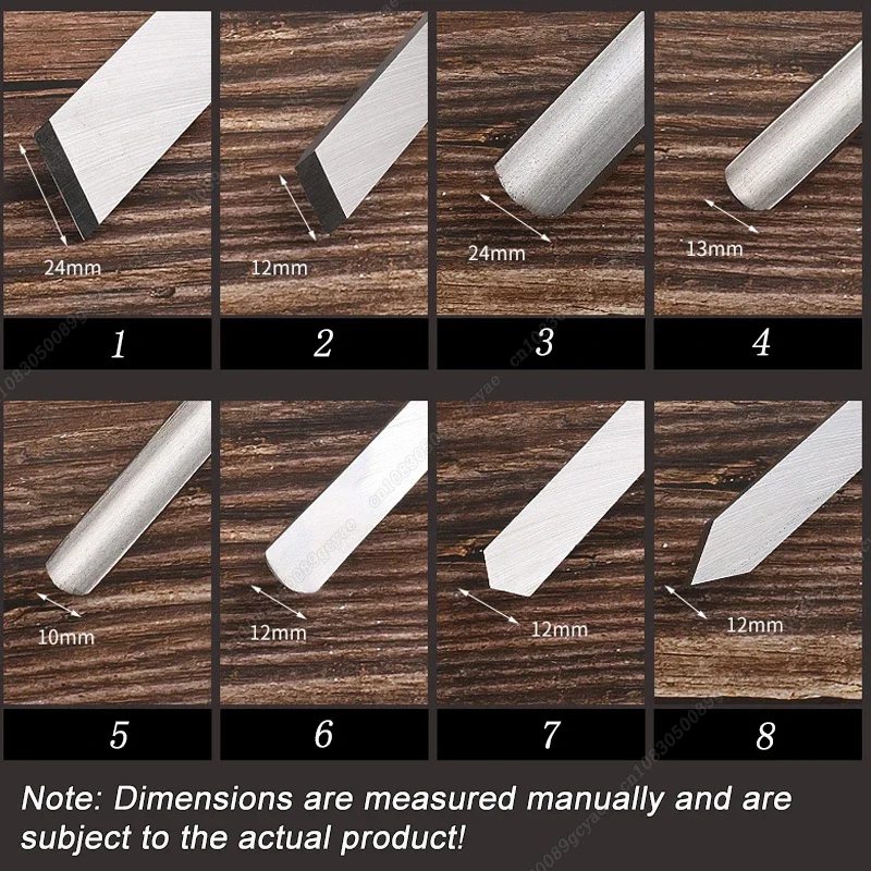 HSS 8 pz/set utensili per tornitura del legno tornio per la lavorazione del legno ciotola per mandrino sgrossatura scalpello per tornitura del legno