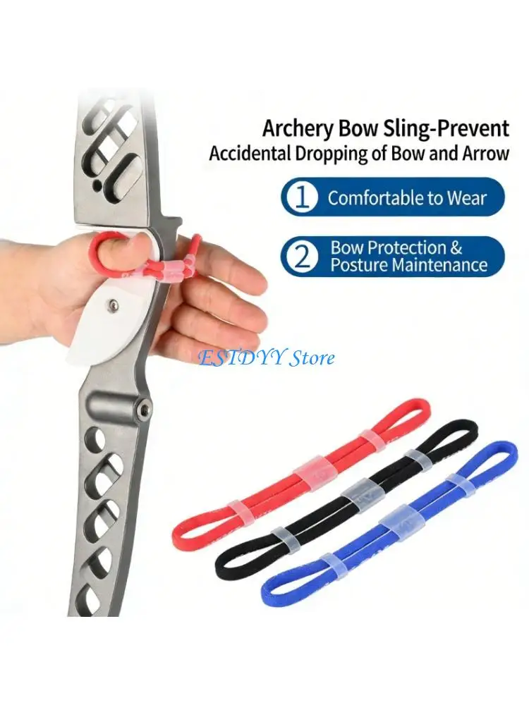 

G6DE Comfortable Recurve Bows Wrist Strap Recurve Compound Bows Finger Guards Slings Shootings Accessory Easy to Use