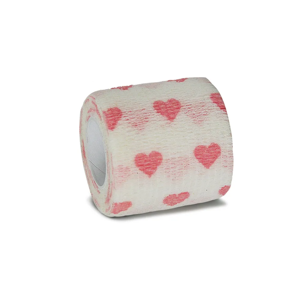 white heart Tattoo Grip Bandage Cover Wraps Tapes Nonwoven Waterproof Self Adhesive Finger Wrist Protection Tattoo Accessories