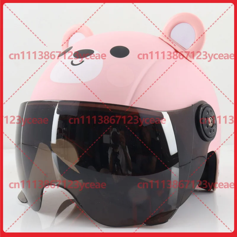 For Cute Cartoon Bear Riding Helmet, Sunproof, Lightweight Breathable Safety Helmet