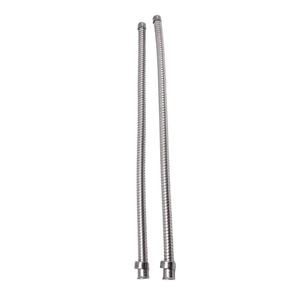 Stainless Steel Wire Conduit For Car Truck Headlight Taillight Cable Protection 2 Pcs 19 Inch Black Heat Resistant Auto Part