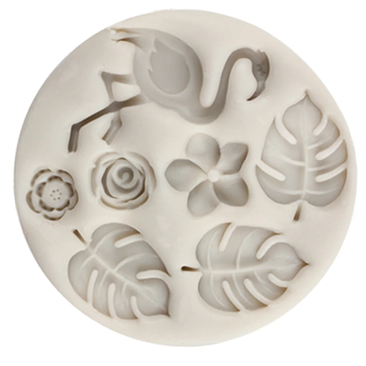 Flamingo Silicone Mold Party Turtle Leaf Fondant Molds Rose Flower Cake Decorating Tools Chocolate Gumpaste Candy Resin Moulds