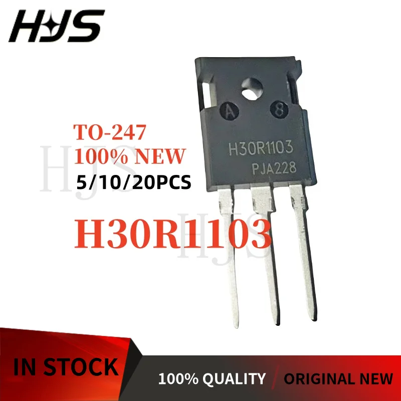 5/10/20 قطعة H30R1103 IHW30N110R3 TO-247 IGBT 1100V 30A الترانزستور العلامة التجارية الجديدة في المخزون
