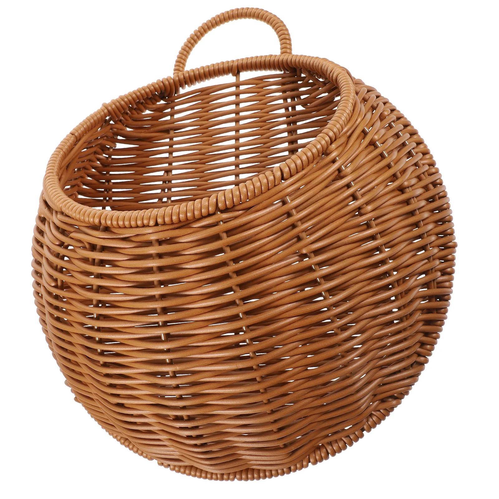 

Wall Hanging Basket Imitation Woven Decorative Organizer for Plants Flowers Fruit Vegetable Decor Wall Basket Decor