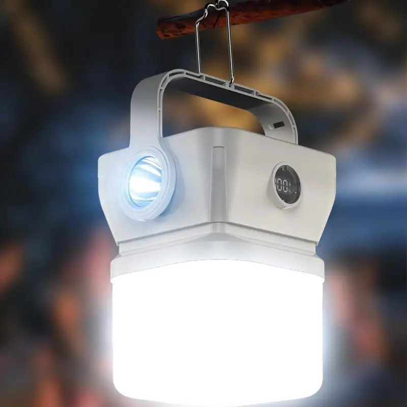 

Солнечная лампа для кемпинга, перезаряжаемая лампа для палатки, портативный светодиодный подвесной светильник для рыбалки, водонепроницаемый уличный фонарик для кемпинга