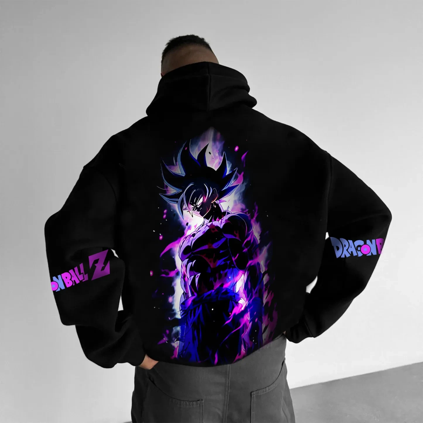 Anime Dragon Ball Harajuku Street 2025 nueva Sudadera con capucha hombres Otoño Invierno suéter con capucha de gran tamaño mujeres de manga larga Unisex Top