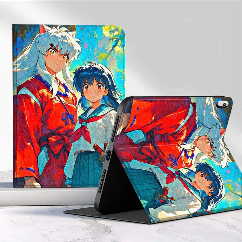 إينوياشا الفن الهزلي الشعبي لجهاز iPad Pro Air Mini 2 3 4 5 6 7 7th 8th 9th 10th 11th 10.2 9.7 10.5 10.9 11 12.9 13 حافظة كمبيوتر لوحي