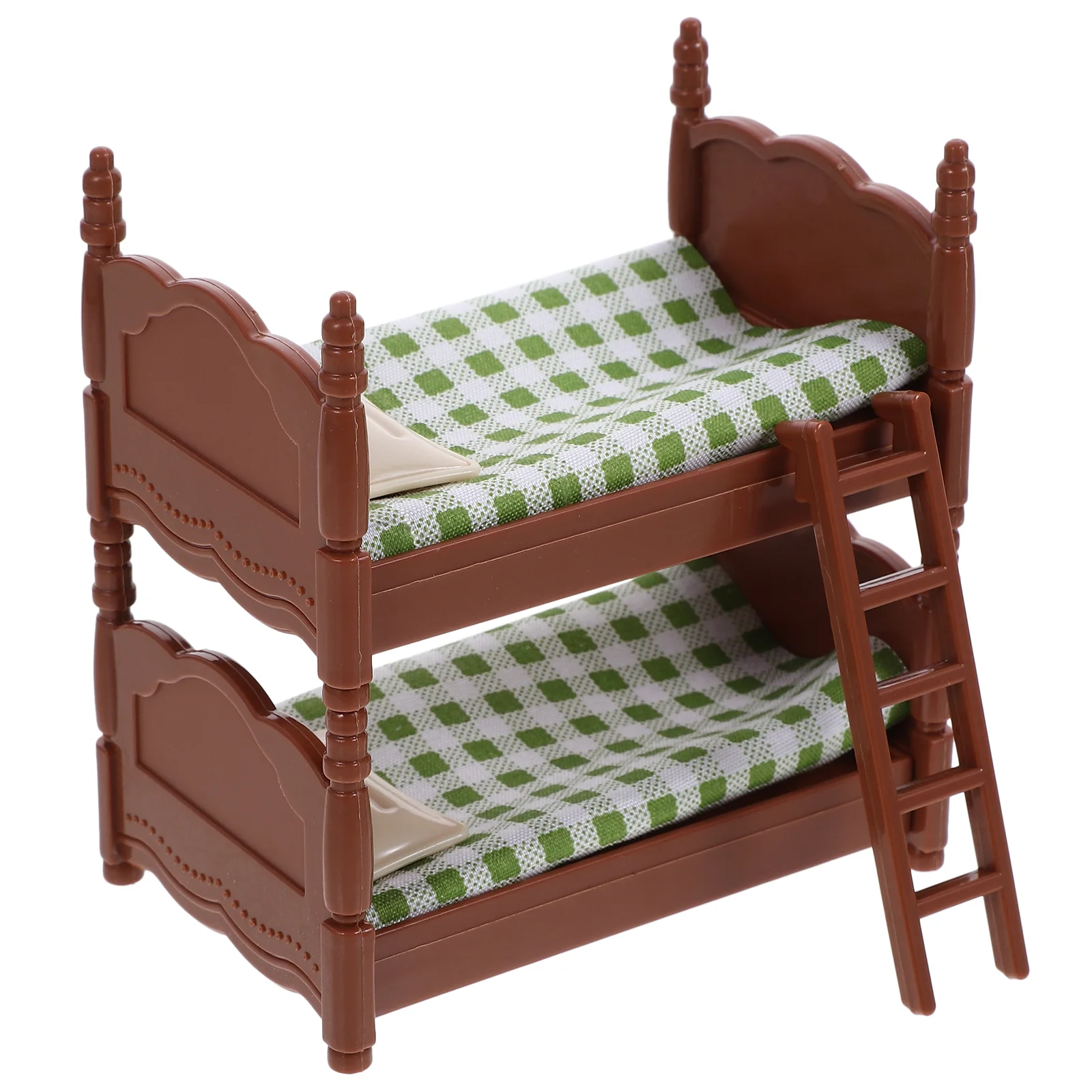 Figurines Mini Bunk Bed Children's Toys Miniature Furniture Ornament Bedroom