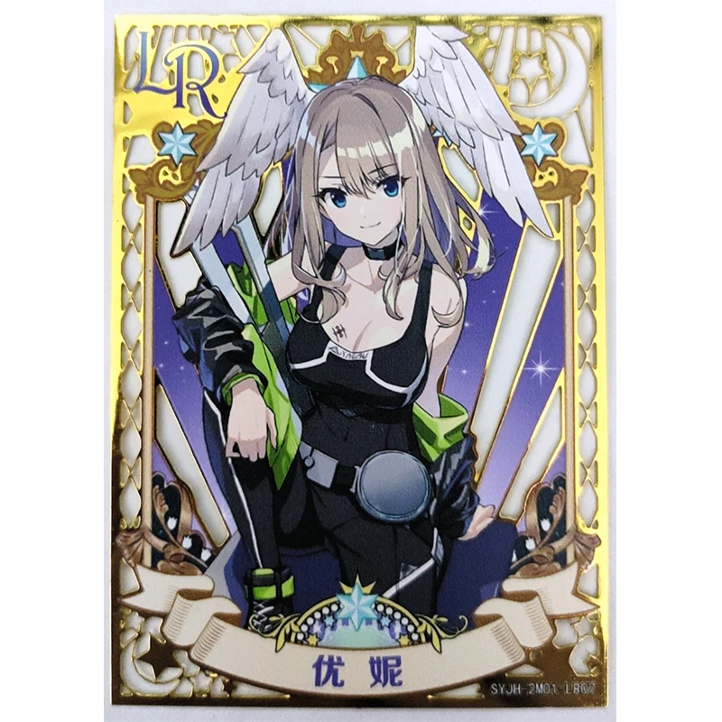 Goddess Story Metal Card Kirisame Marisa Tifa Lockhart Anime Game Collection Rare Cards Cartoon Board Game Toys Birthday Gift