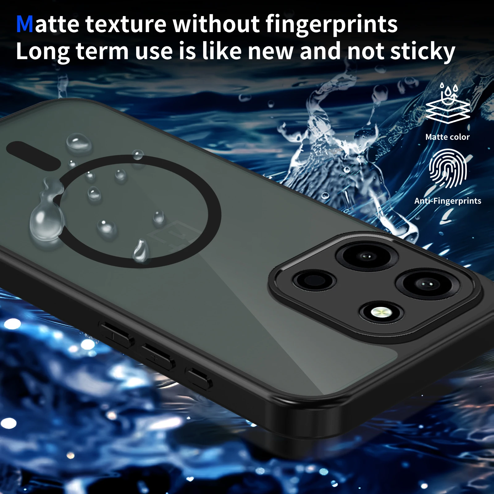 Oneplus Nord 6 Hülle für Magsafe Stoßfeste Silikon-Bumper Transparente Airbag-Rückabdeckung Harte Matte Hülle für Oneplus Nord 6 Nord6 2026 – Detail 8