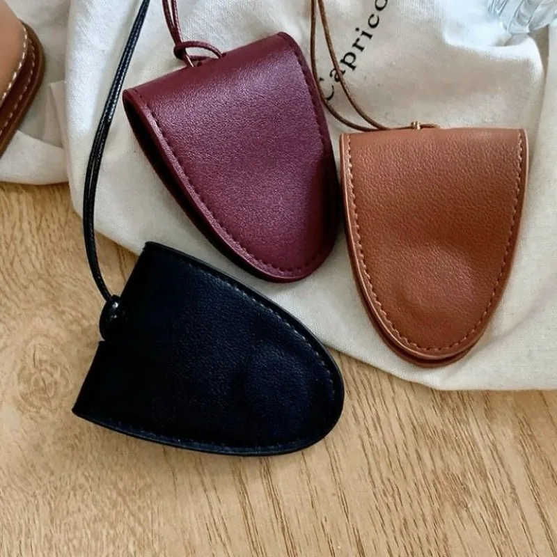 ネックプレスバックルレザー眼鏡バッグネックカードバッグ男性と女性ユニバーサルポータブルサングラス収納バッグ