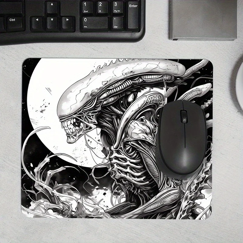 Alien Mouse Mat Desk Pad Mousepad Gaming Desk Interior Office Mouse Mat Setup Pad for Computer Mouse Playmat Office Carpet