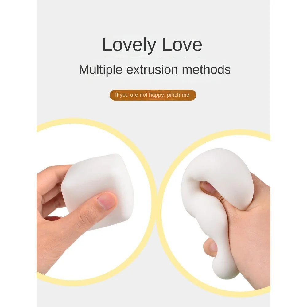 Squihy Flexible Tofu Cubes Cute Stress Relief Autism Sensory Toys Stress & Anxiety Relief Fidget Toys for Kids Girl Gift
