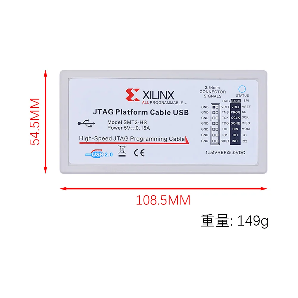 New version Xilinx Platform Cable USB Download Cable Jtag Programmer High speed downloader for FPGA CPLD SPI digilent SMT2