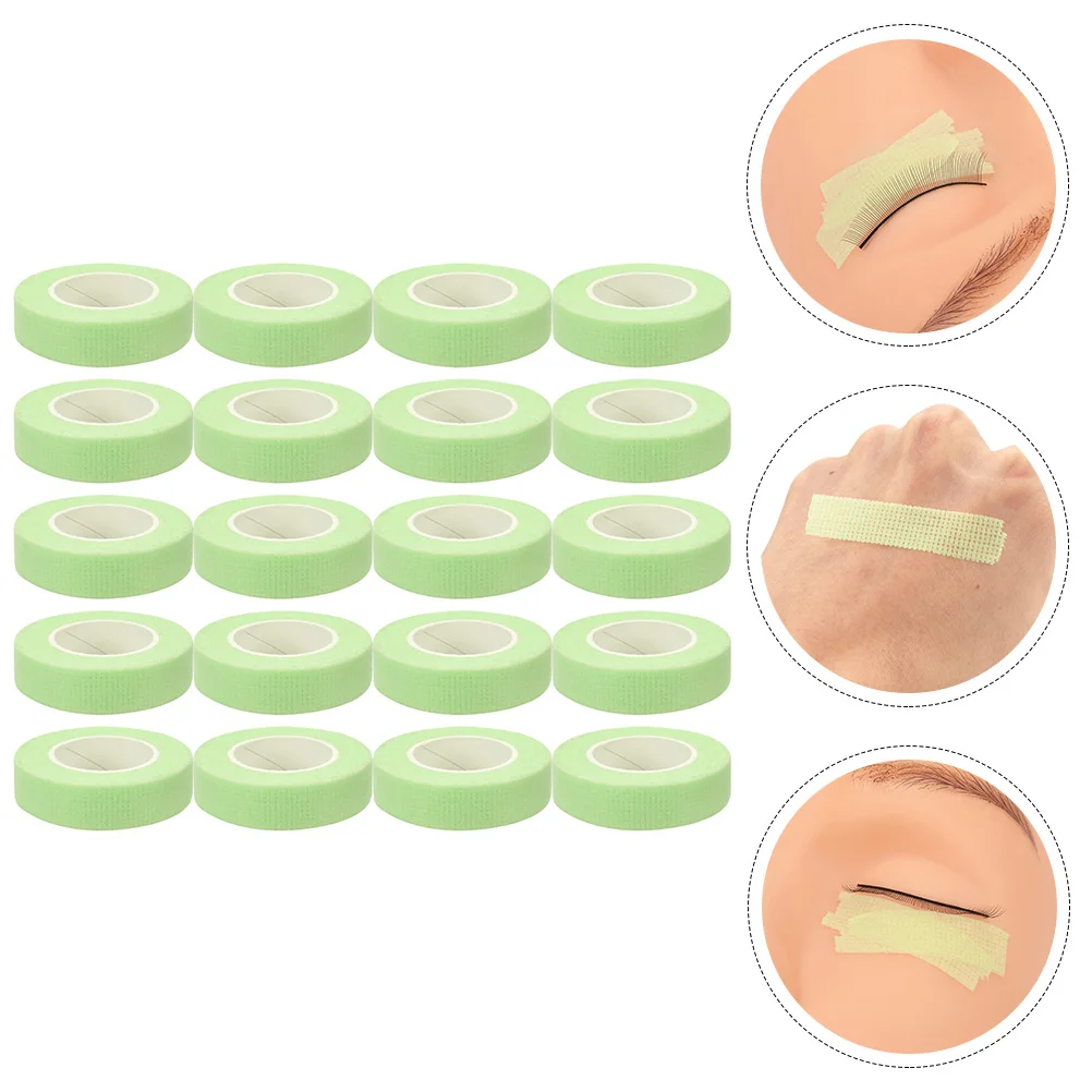 

20 Rolls Grafting Eyelash Tape Pads for Extensions Supplies Non-woven Fabric Lashes