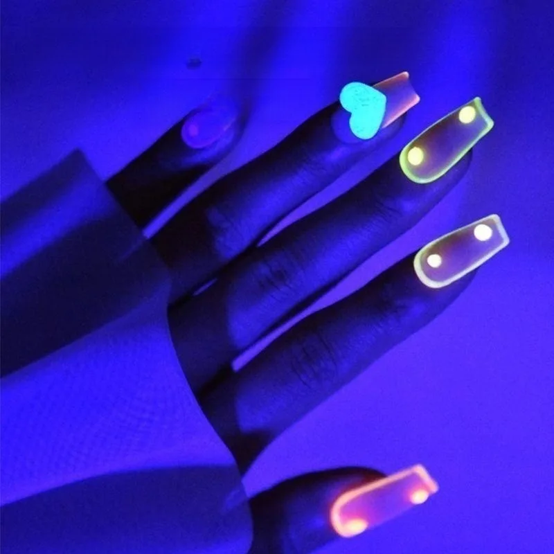 Night Pop Nail Gel Fluorescent Nail Polish Botanical Formula GlowintheDark Bounce Nail Art