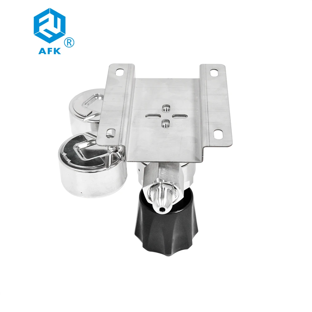 Wall Mount Single Stage Nitrogen Argon 200bar Gas Precision Pressure Regulator for Calibrator