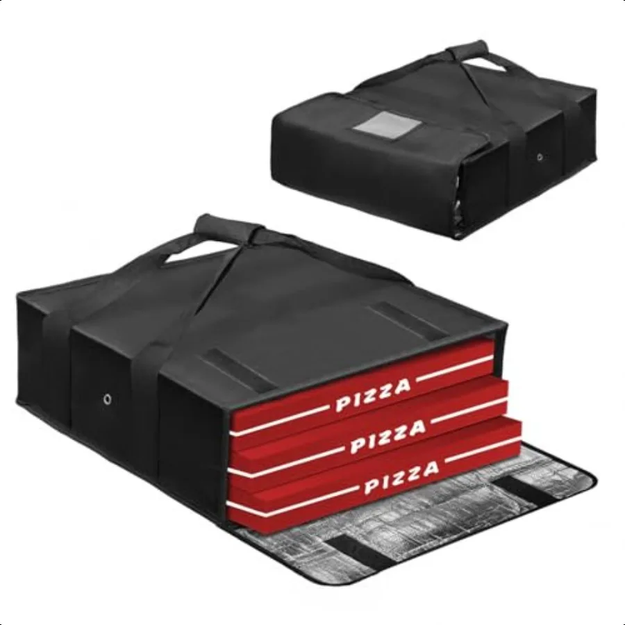 Bolsa aislante para entrega de Pizza, bolsas calentadoras para Pizza, bolsa aislante para entrega de alimentos, bolsas grandes Premium para llevar de 20X20X6 pulgadas, adecuadas