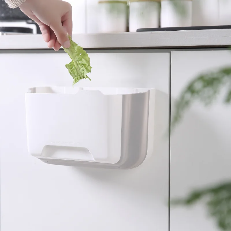 

Car mounted garbage bin, household wall mounted folding suspension, car mounted toilet, bathroom trash bin