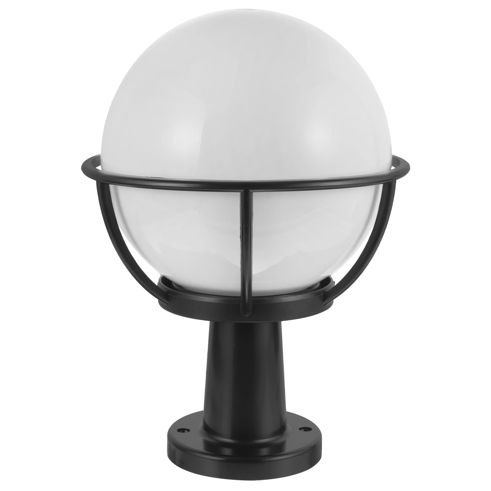 

Round Ball Lampshade Outdoor Post Porch Light Cover Fixture Lighting Globe Stainless Acrylic Durable Easy Install Not Rust