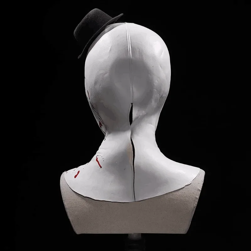 Terrifier 3 Clown Mask Cosplay Scary Bloody Demon Evil Joker Hat Latex Terrifier Halloween Carnival Party Mask Costume@0Z*