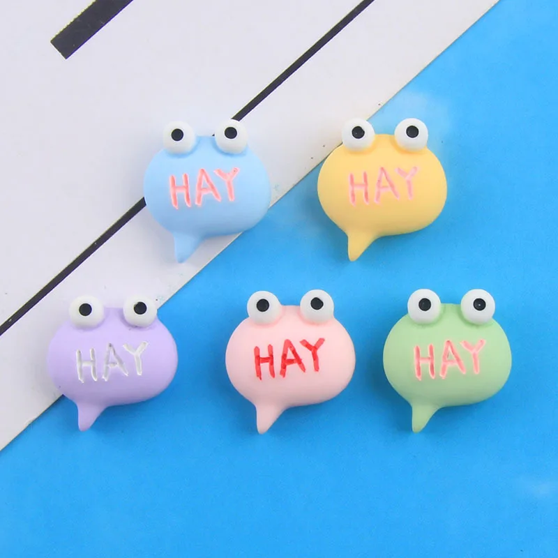 

20pcs Kawaii Tadpole Resin Flatback Cabochons For Hair Bow Centers DIY Scrapbooking Decor Resin Polliwog Resin Embellishments