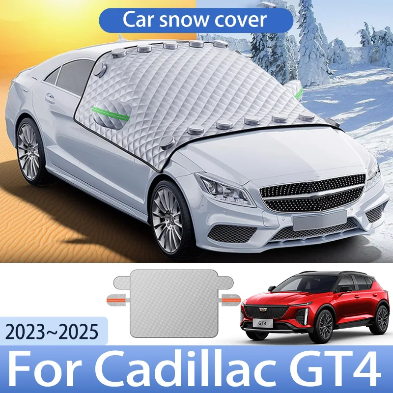 

Car Snow Cover For Cadillac GT4 2023~2025 2024 Upgrade Front Windshield Shield Protector Snow Ice Cover Auto Exterior Accessorie