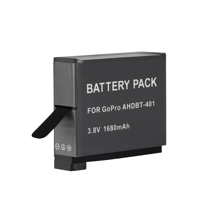 1680mAh AHDBT-401 Hero4 Battery for Gopro Hero 4 Batteries Go Pro Hero4 bateria AHDBT 401 Action camera Accessories battery