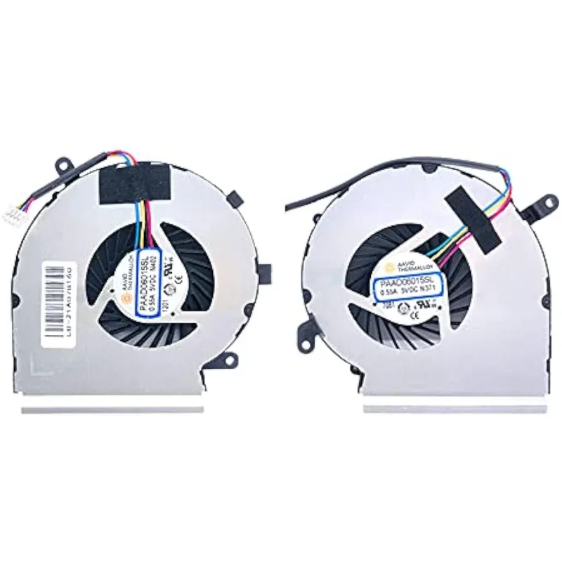 

CPU+GPU Replacement Cooling Fan for MSI GE62VR GL62M GP62MVR GL72MVR MS-16J9 GP72VR PE62 Series Laptop Fan