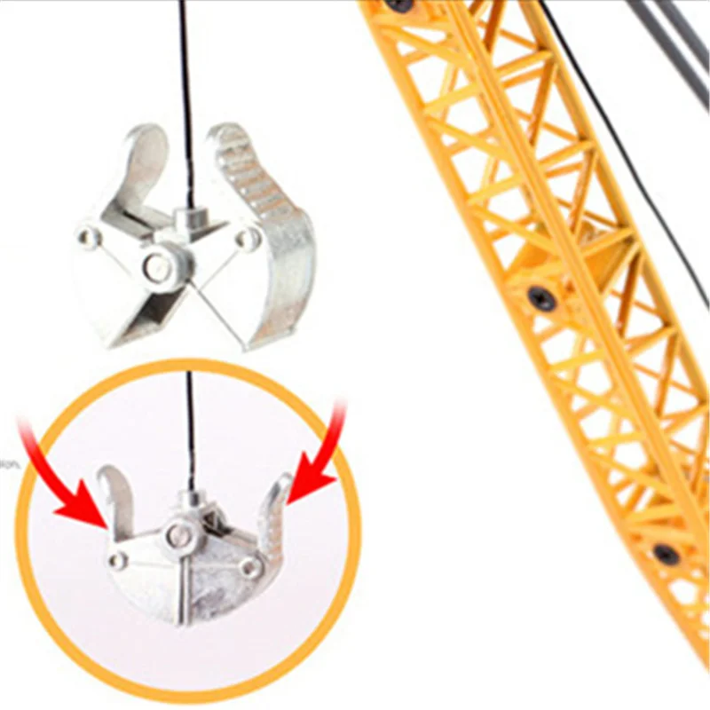 โมเดลรถขุดตีนตะขาบโลหะผสม 1/87 แบบหล่อขึ้นรูป ‌ ยานยนต์วิศวกรรม ‌ รถเครนขุดดิน ‌   ของเล่นเด็กแบบจำลองเครนทาวเวอร์