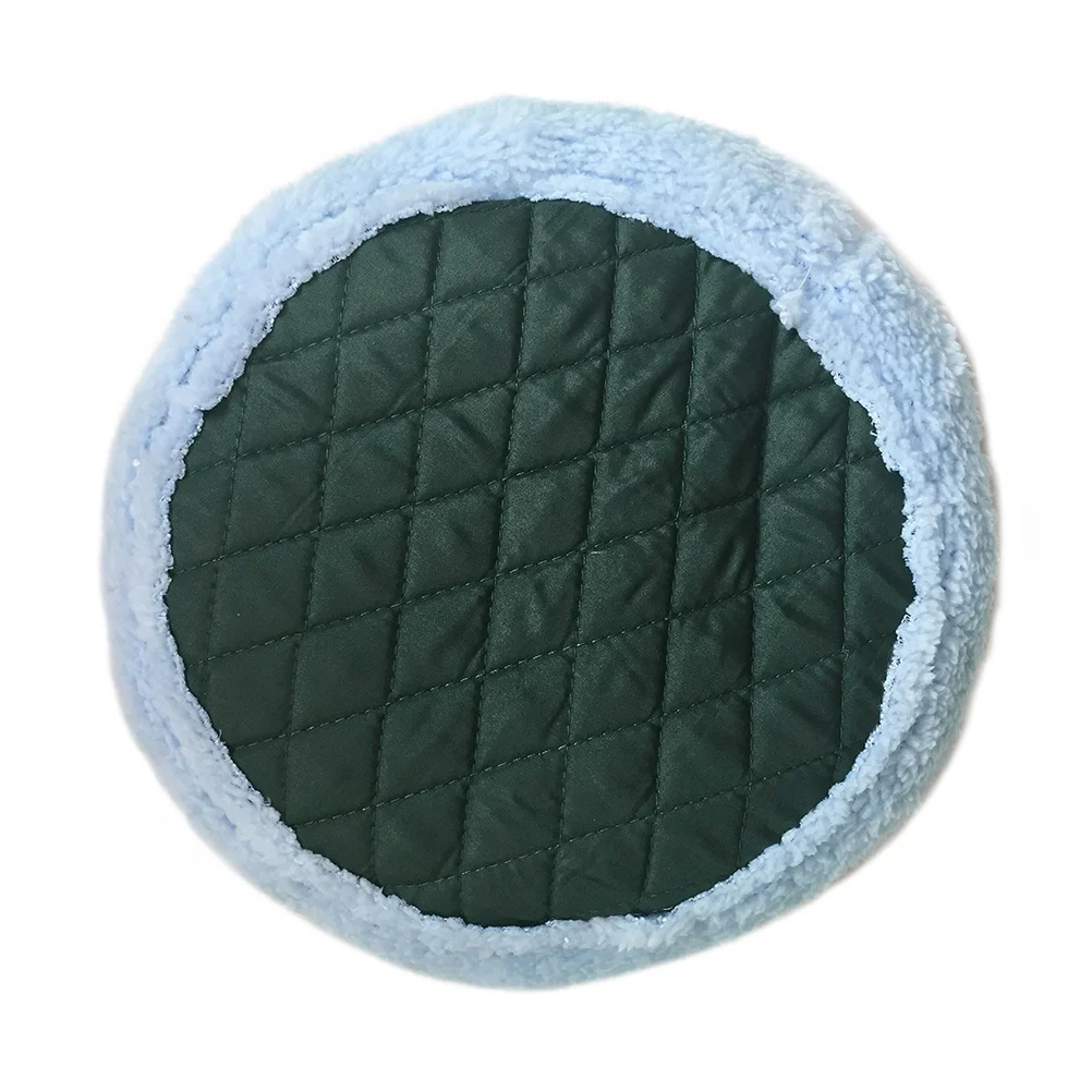 Hamster Bed Round Warm Sleep Mat Pad for Hamster/Hedgehog/Squirrel/Mice/Rats and Other Small Animals - Size L(Blue)