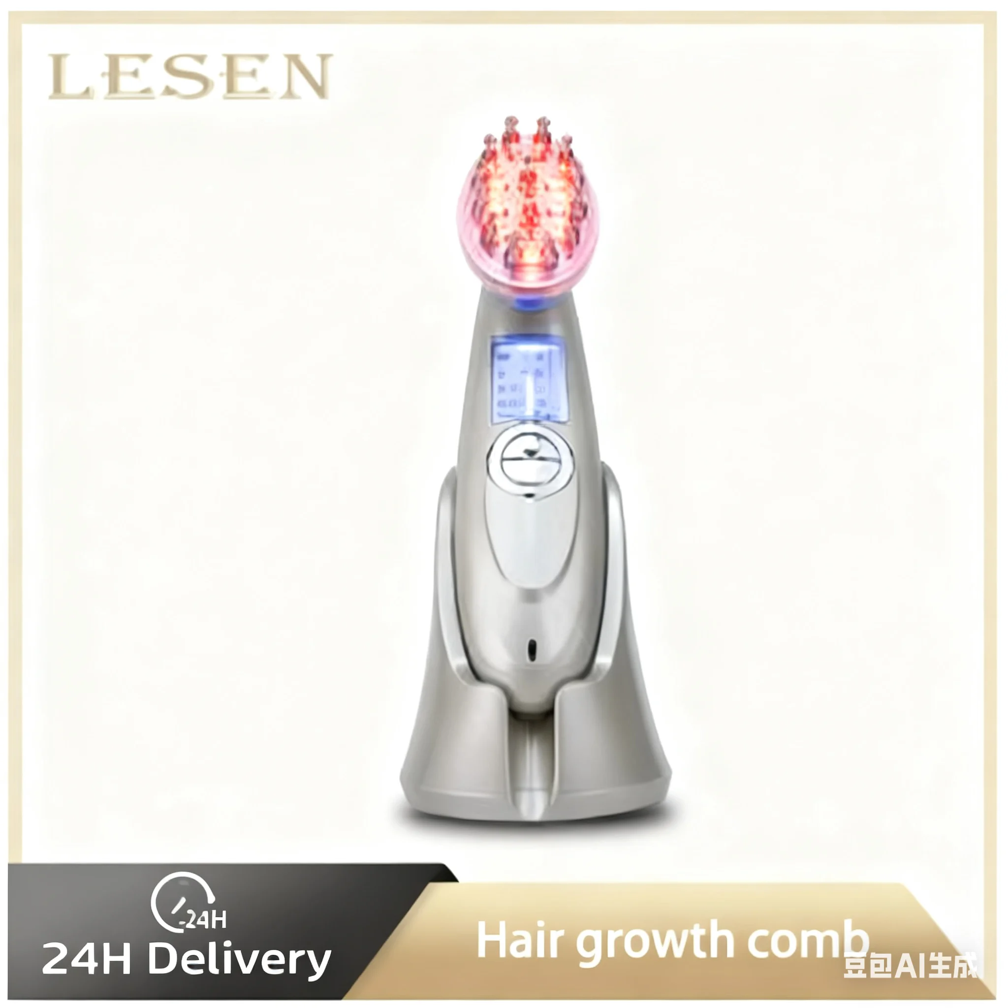 

LESEN Щетка для ухода за волосами Массажная расческа Вибрационный массажер EMS Массаж против выпадения волос Укрепление корней волос Уменьшение жира для волос