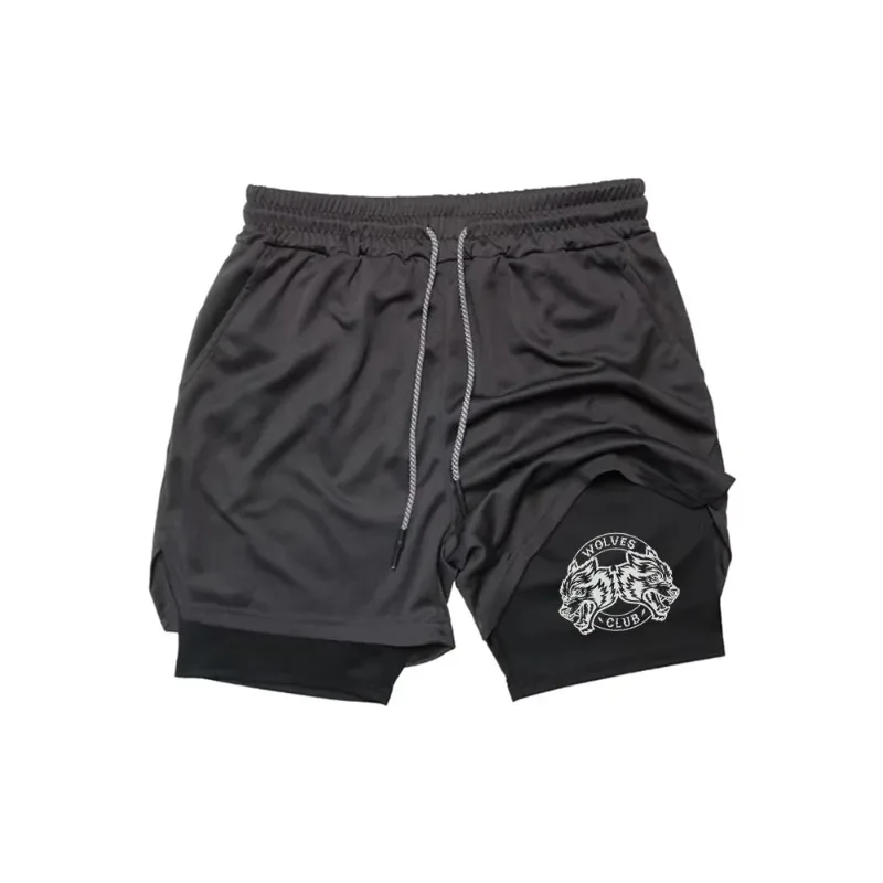 

Новые спортивные шорты 2-в-1 с двойным слоем, для бега и фитнеса, влагоотводящие, для тренировок в зале, облегающие, сетчатые, быстросохнущие, летняя спортивная одежда