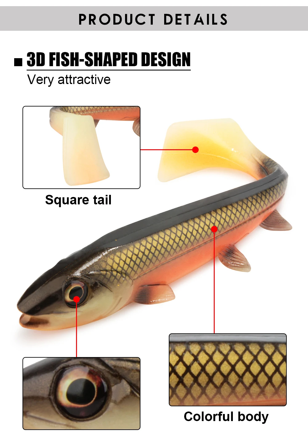 Westin Shad Teez headlight shad per stuk 9cm 7g - Het Loze Vissertje