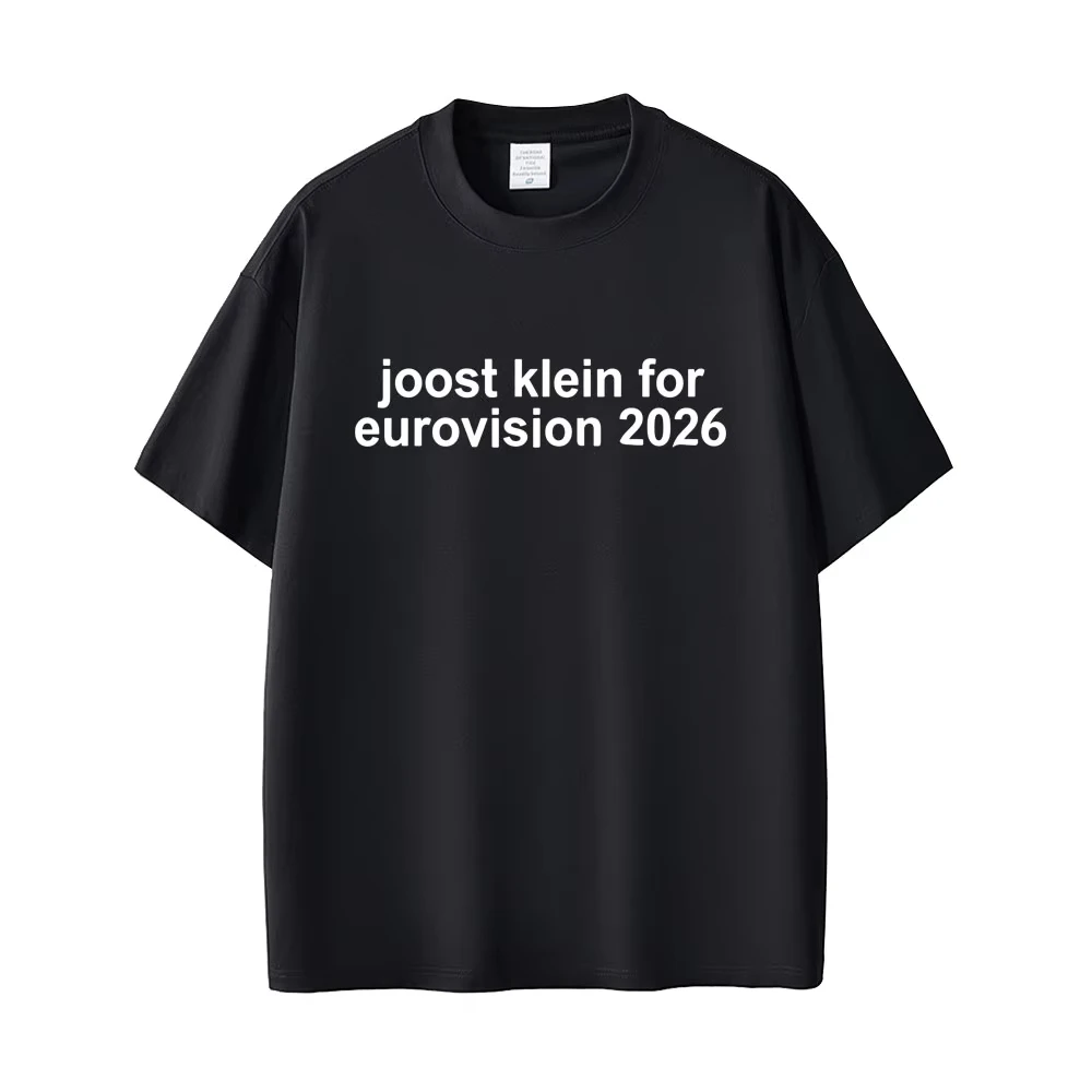 Camisetas Engraçadas Joost Klein para Eurovision 2026, Camisetas Casuais Vintage Oversized para Homens e Mulheres, Moda Masculina de Alta Qualidade