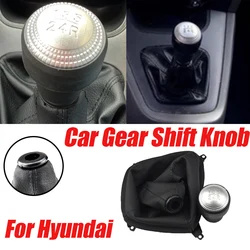 Car Accessories Gear Shift Knob Lever HandBall For Hyundai Tucson 2004 2005 2006 2007 2008 2009 With Shifter Gaiter Boot Cover