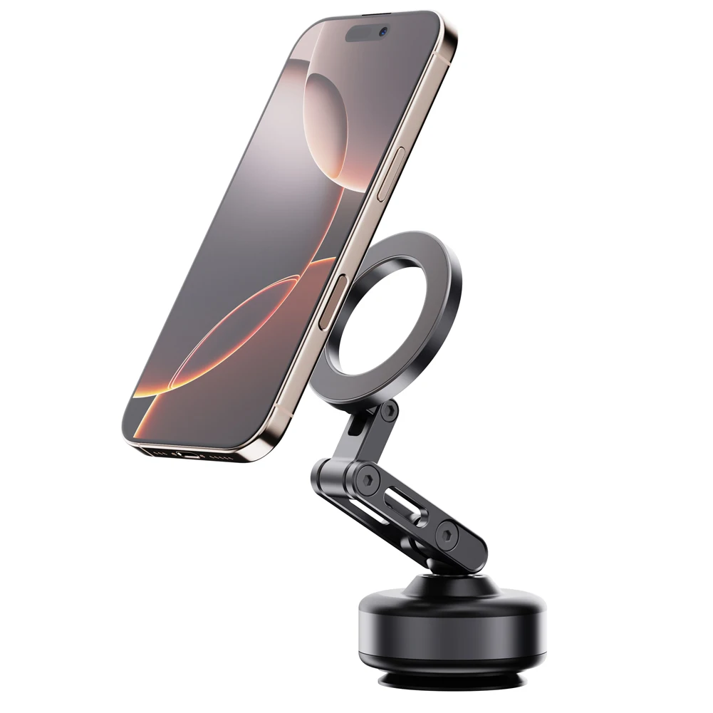 

Foldable Magnetic Electric Vacuum Car Phone Holder 360° Rotating Vacuum Suction Mobile Phone Holder for Smartphones 4.7Inch+