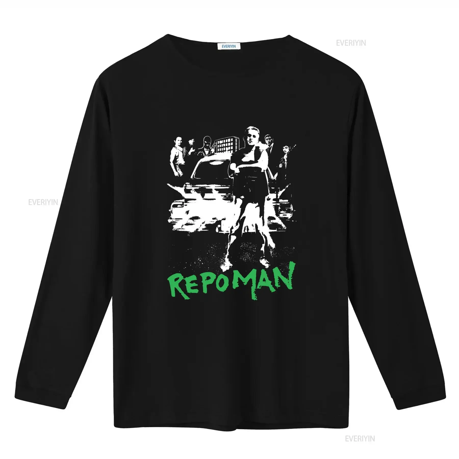Repo Man 1984 Cult Punk Movie T Shirt 80s Suburbia Inspired Fashion vintage Washed Stylish Soft homme graphic designer clothes