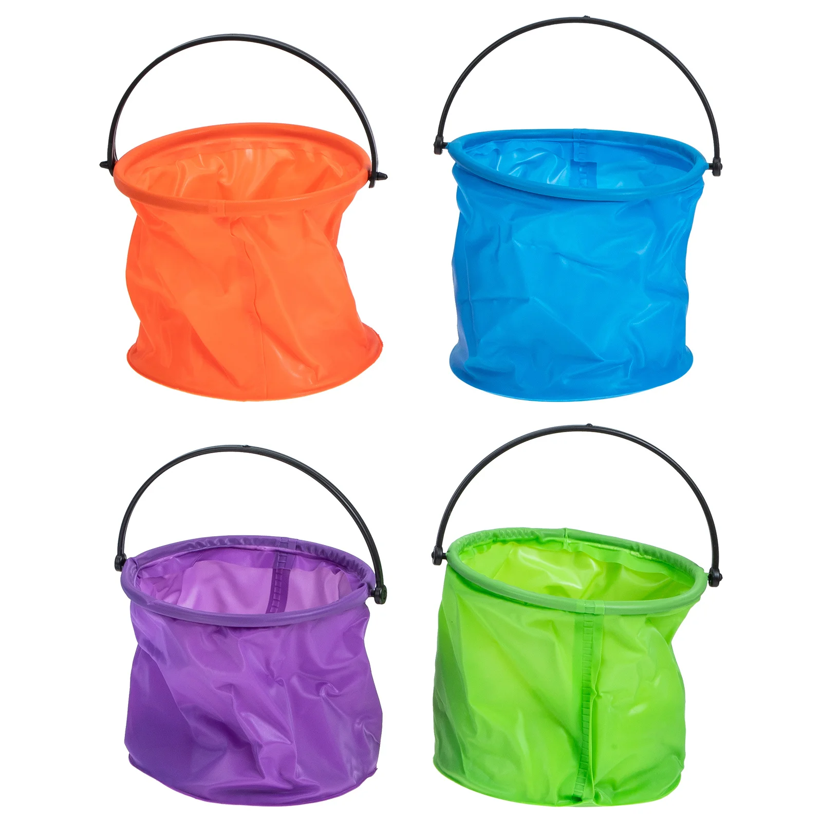 4 قطع فرشاة رسم قابلة للطي، دلو غسيل محمول من مادة PVC قابل للطي، خفيفة الوزن، غسالة أقلام، لوازم فنية خارجية، رسم