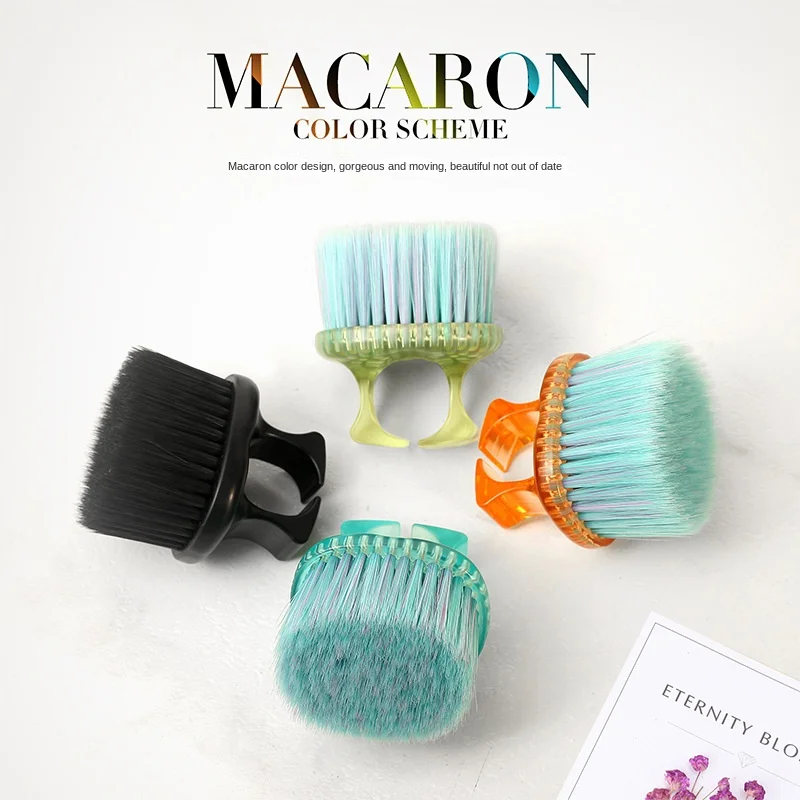 Mini Soft Barber Neck Face Duster Brush Salon Cutting Cleaning Thumb Hairbrush Hair Sweep Styling Make Tools