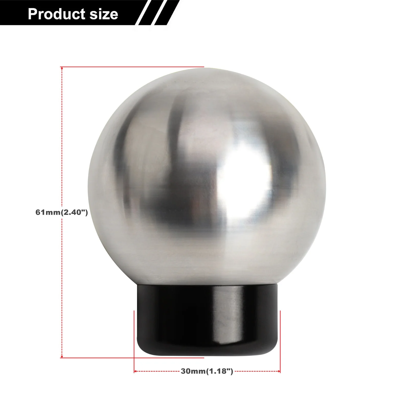 5 6 Speed Aluminum Gear Shift Knob M12 Manual Transmission For Toyota 86 Subaru BRZ Scion FR-S Car Stainless Steel Shift Lever