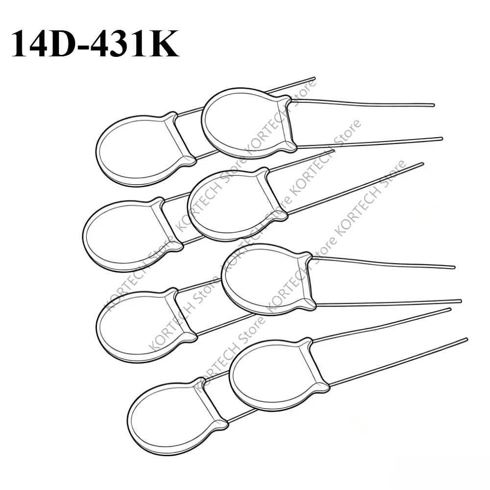20-100pcs/Lot 14D431K 14D-431K DIP-2 430V accuracy ±10% varistor