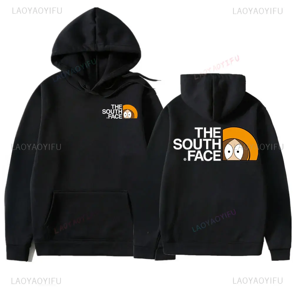 THE SOUTH FACE Hoodie Cute Anime Straight Uttta Cycling Stan Kyle Eric Cartman Kenny Printed Tops Streetwear S-South Park Hoody