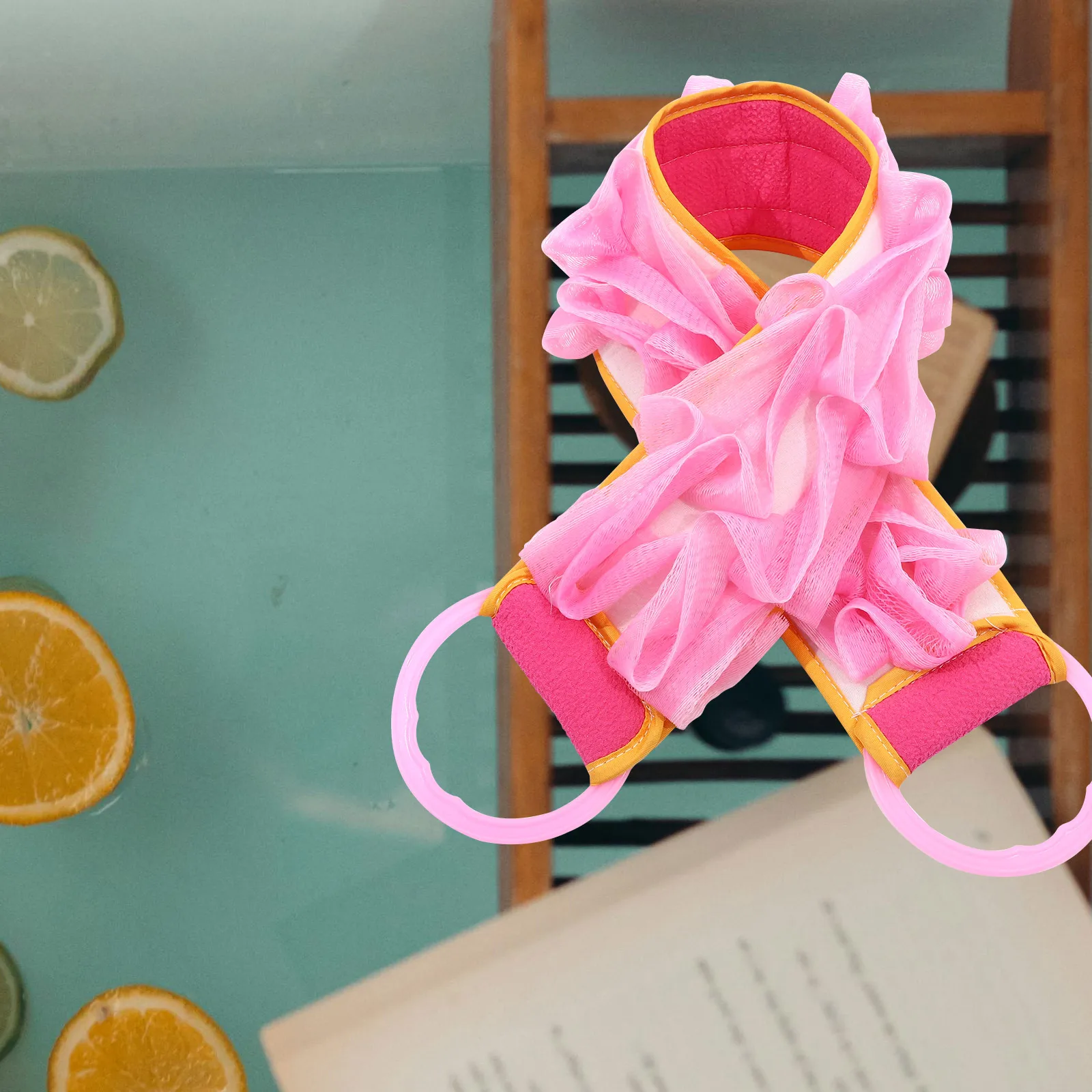 

2Pcs Premium Rayon Sponge Bath Scrubber Intimate Single-Sided Deep Cleaning for Back Travel Lightweight Convenient Use