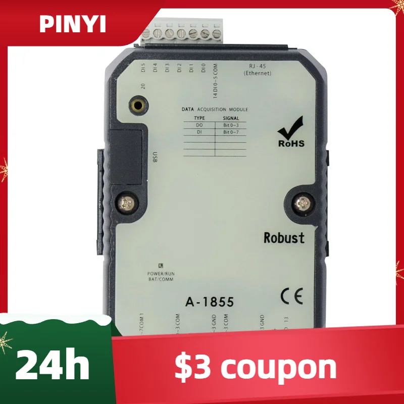 

Новый удаленный модуль Ethernet IO с 8DI 4DO Modbus TCP(A-1855)*