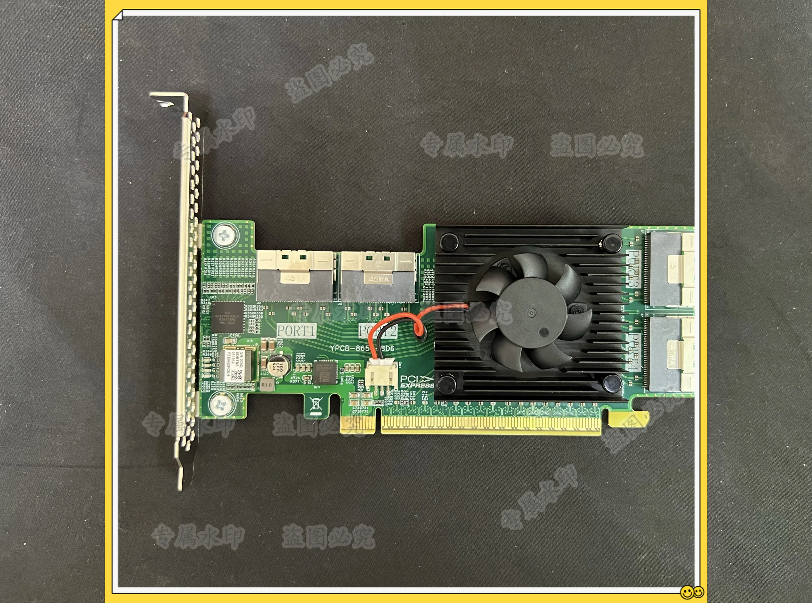 Expansion card 8749 4 SFF8654 x8 interfaces, supports 8 hard disks
