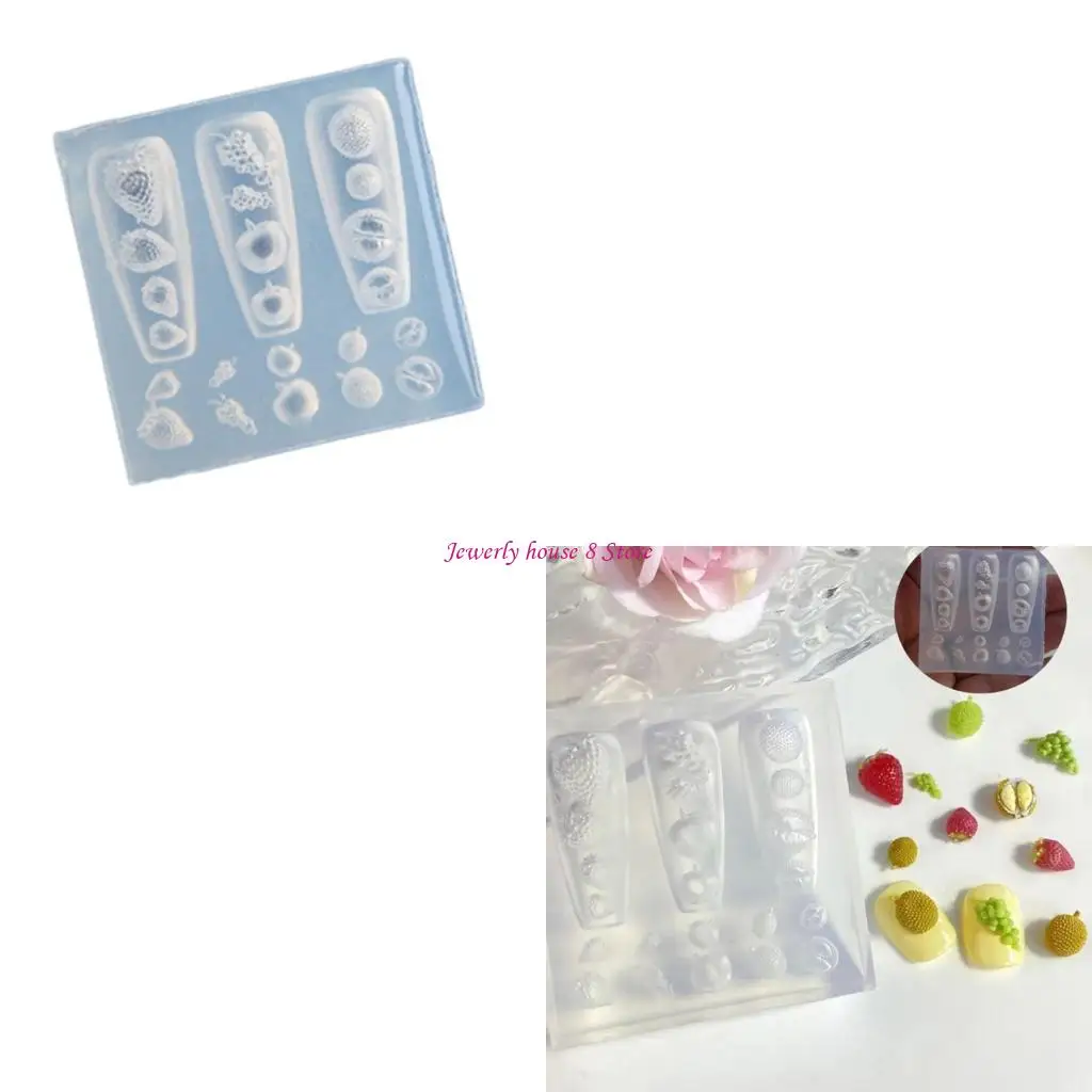 

Силиконовые 3D формы для украшения ногтей, пищевая тема, небольшие аксессуары, формы для рукоделия, подходящие для любителей