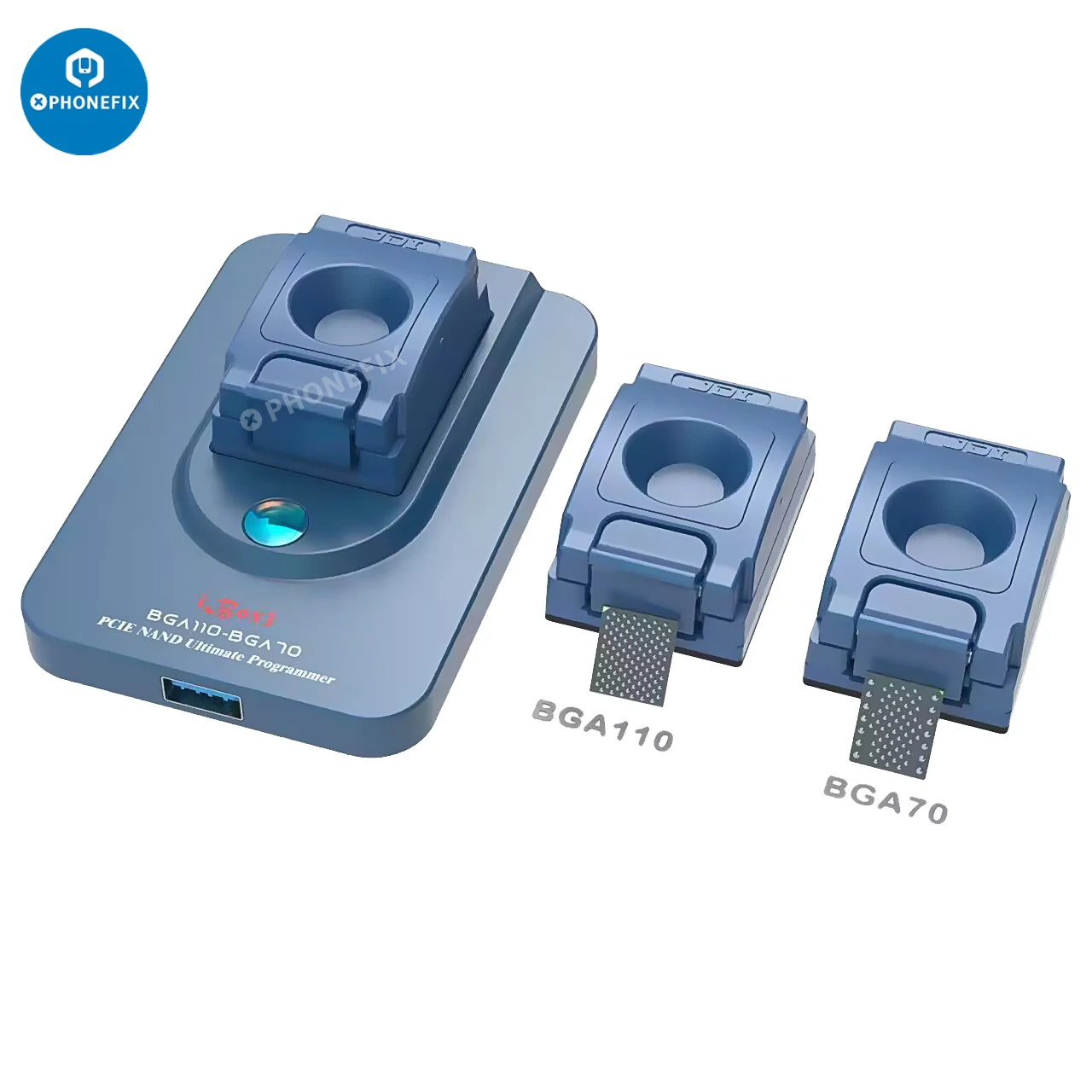 Imagem -02 - Ibox Atualização Programador Nand para Iphone Leitura e Gravação de Dados Tela Roxa Desvincular Wi-fi bt sn Ibox Bga70 Bga110 713pro Max Syscfg