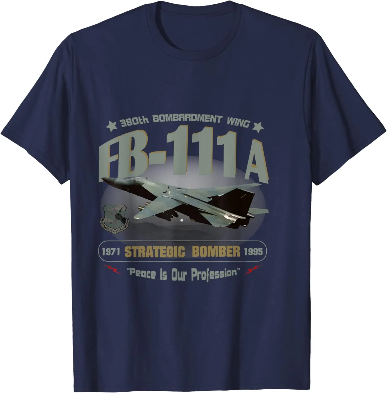 FB-111A 380th Bombardment Wing Men T-Shirt Short Sleeve Casual 100% Cotton O-Neck Summer Shirt